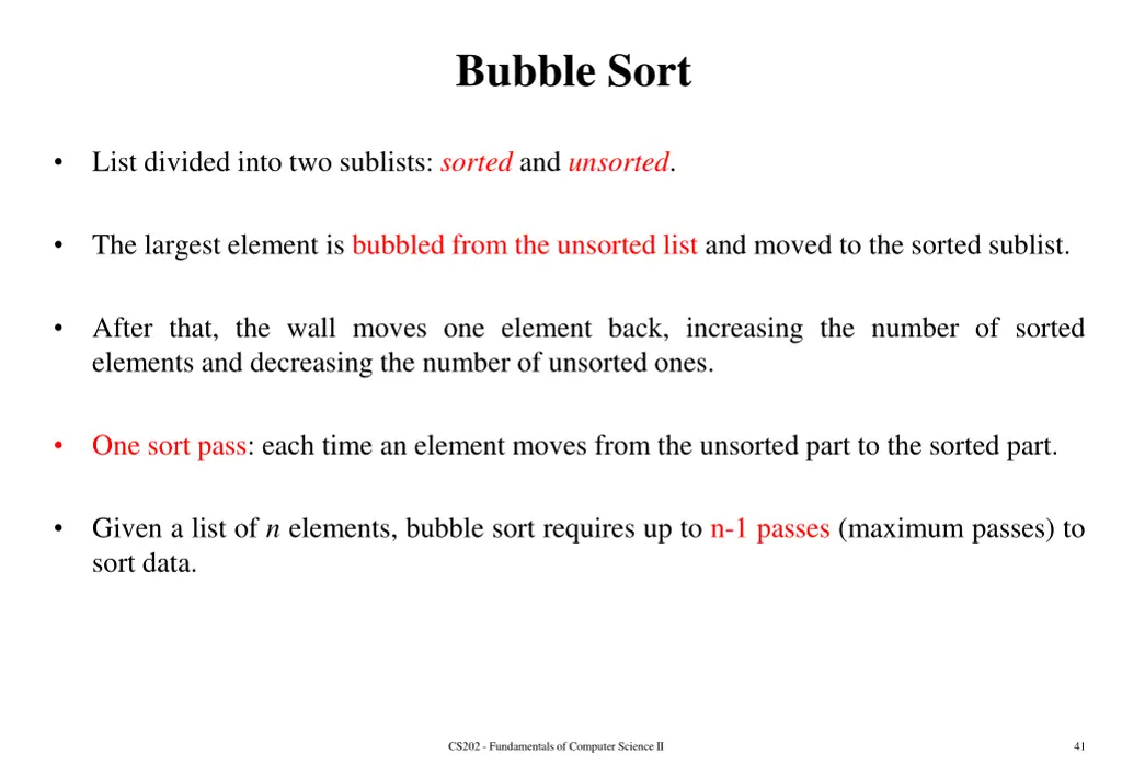 bubble sort 1