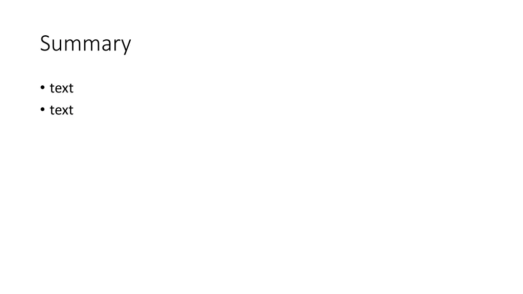 summary