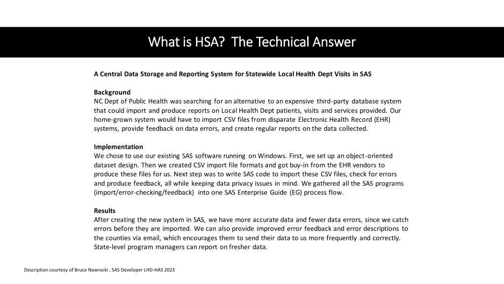 what is hsa the technical answer what