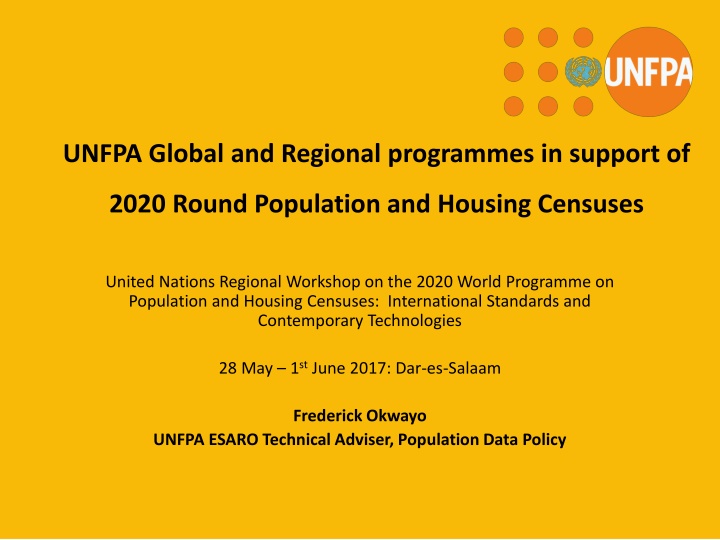 unfpa global and regional programmes in support of