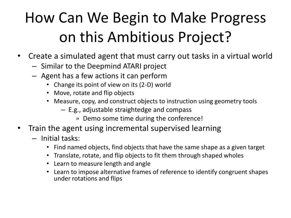 how can we begin to make progress on this