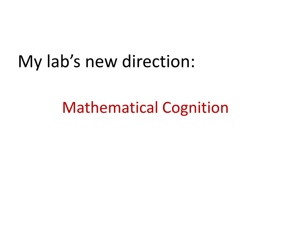 my lab s new direction