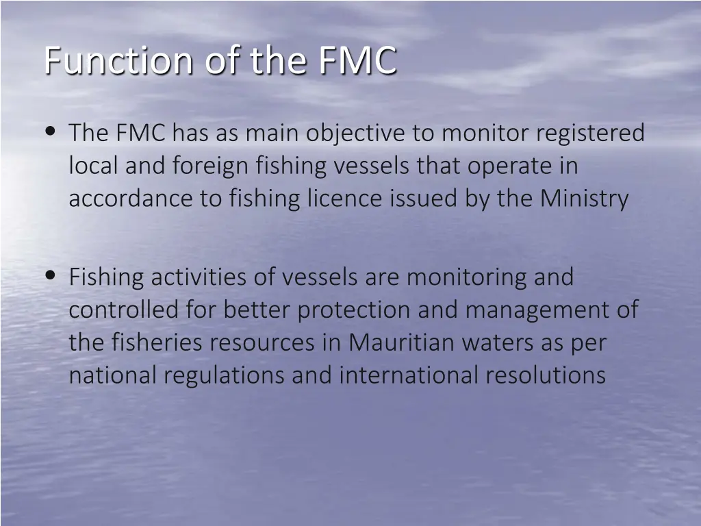 function of the fmc
