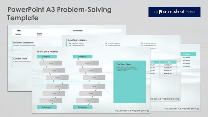 powerpoint a3 problem solving template