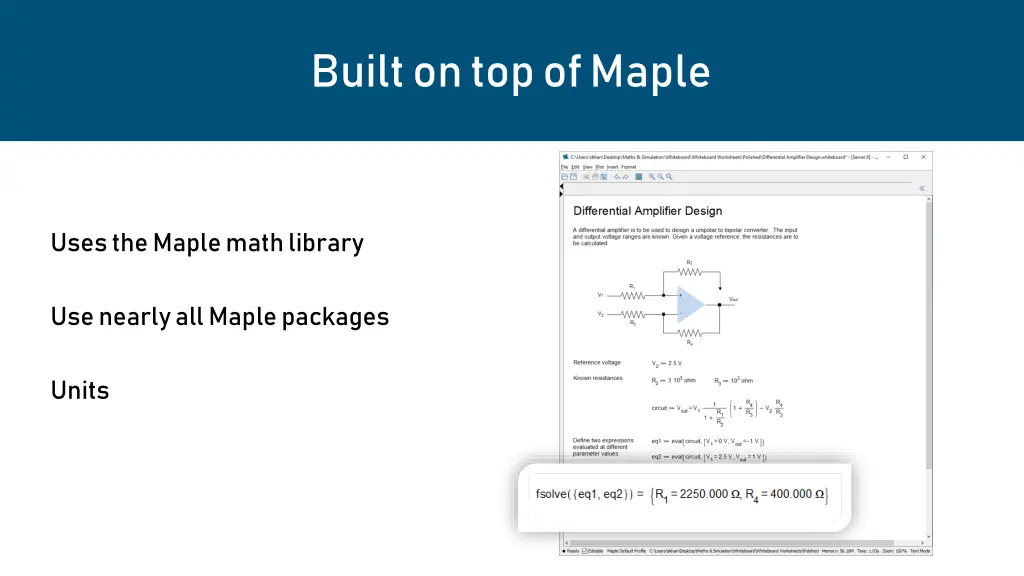 built on top of maple
