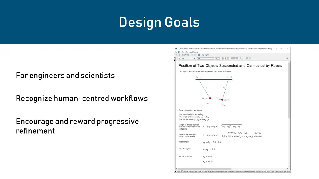 design goals