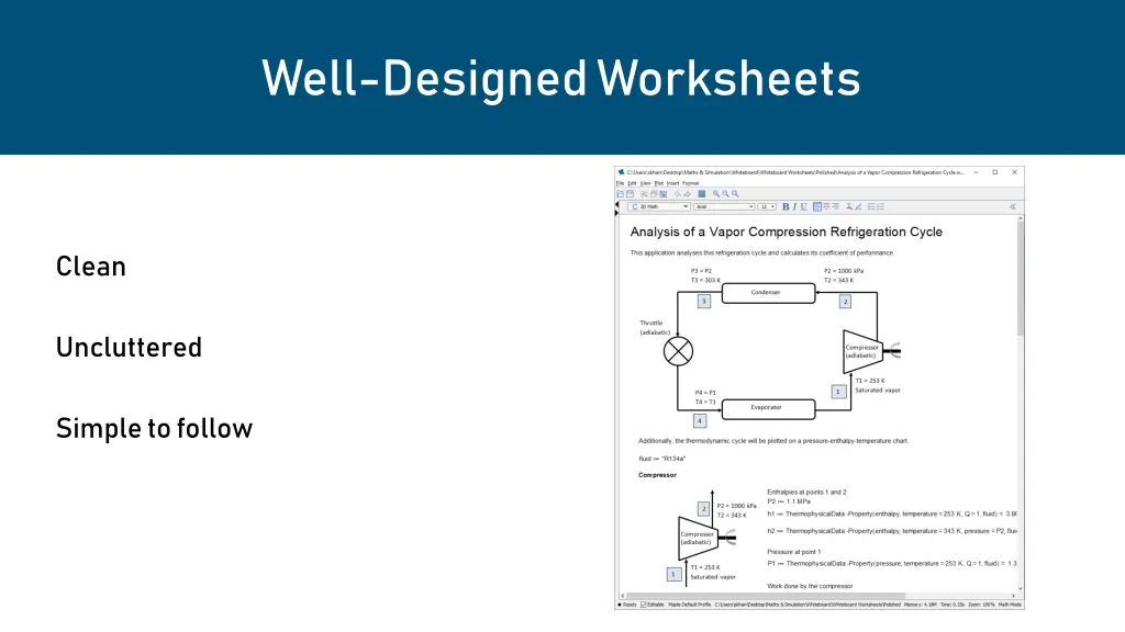 well designed worksheets