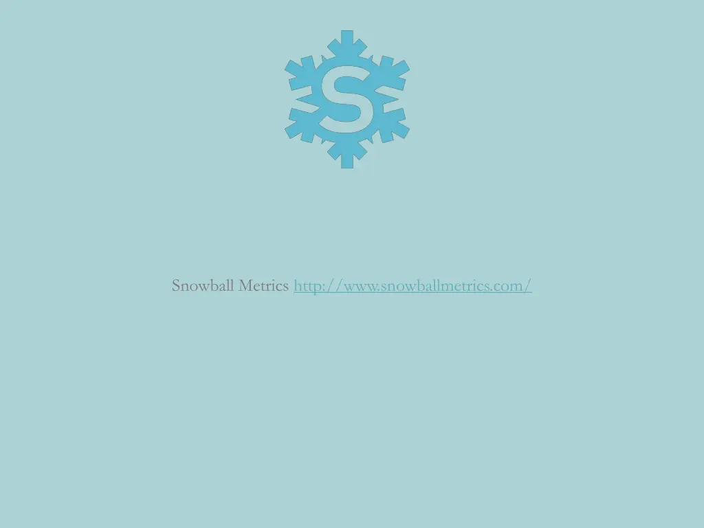 snowball metrics http www snowballmetrics com