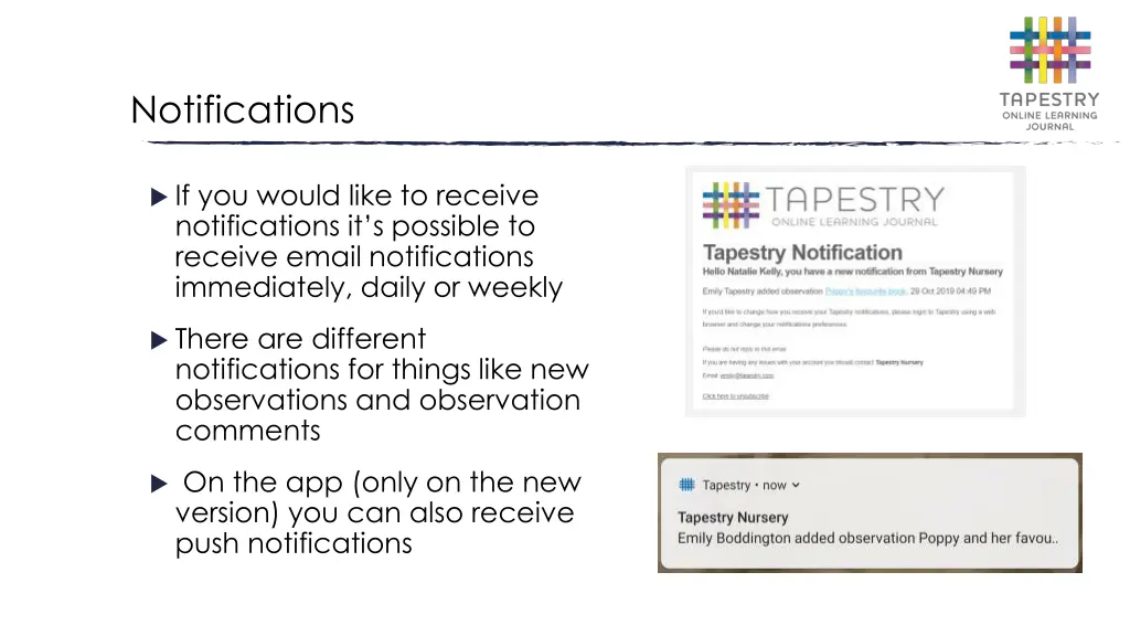 notifications
