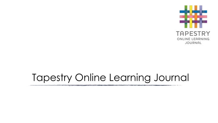 tapestry online learning journal