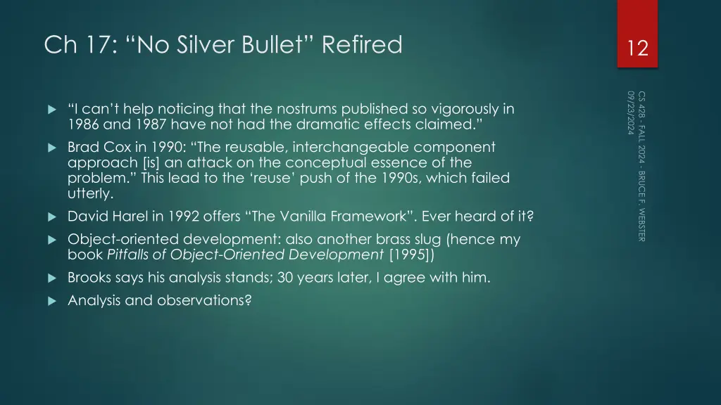 ch 17 no silver bullet refired