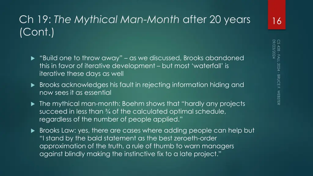 ch 19 the mythical man month after 20 years cont 1