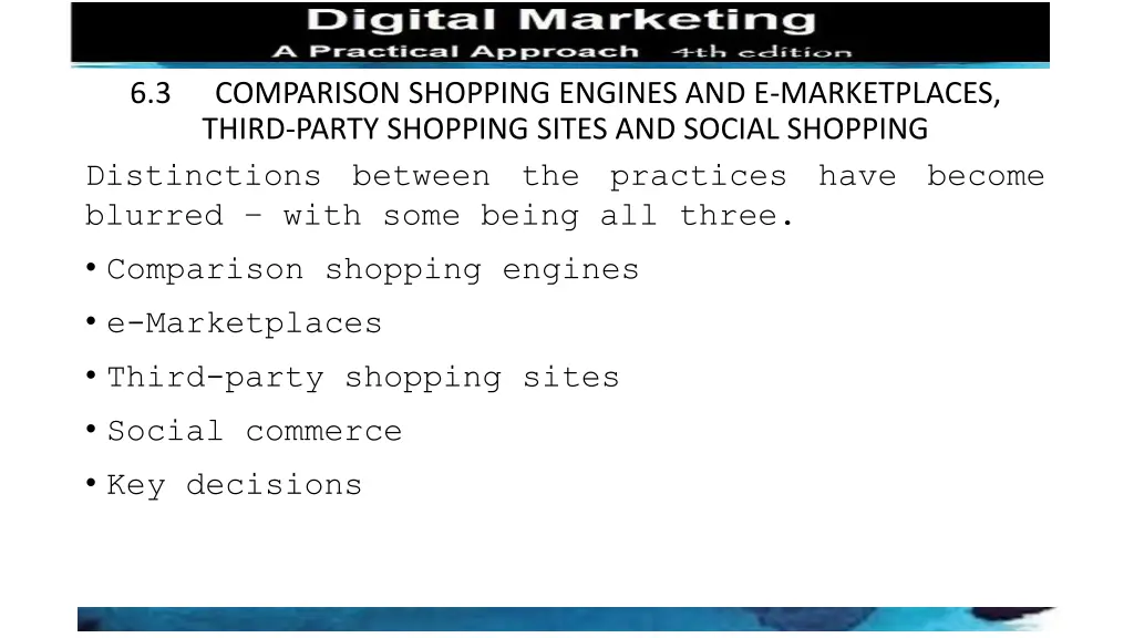 comparison shopping engines and e marketplaces