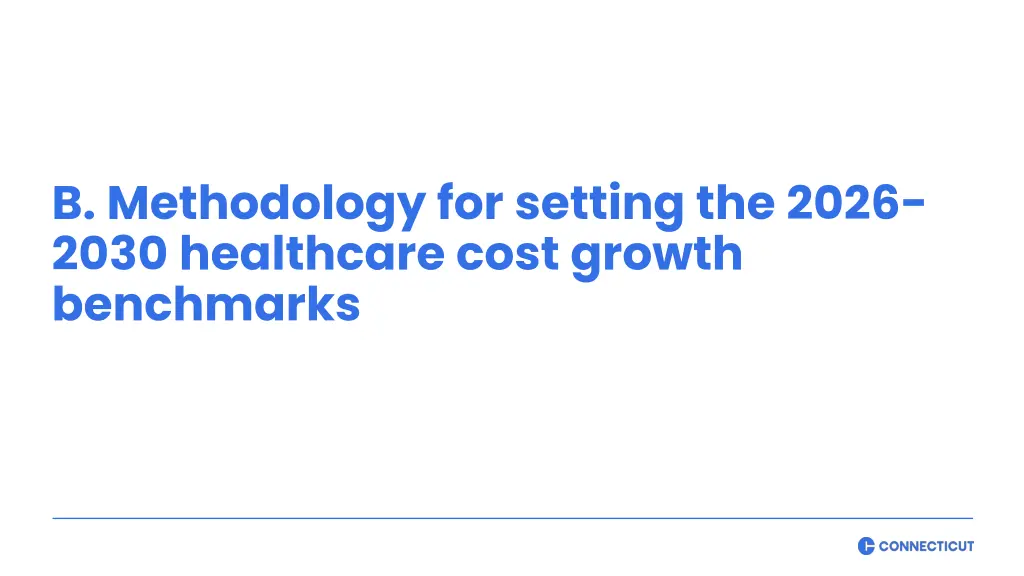 b methodology for setting the 2026 2030