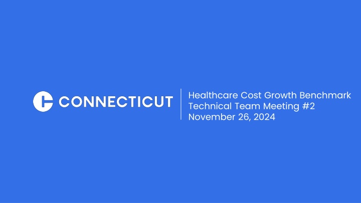 healthcare cost growth benchmark technical team