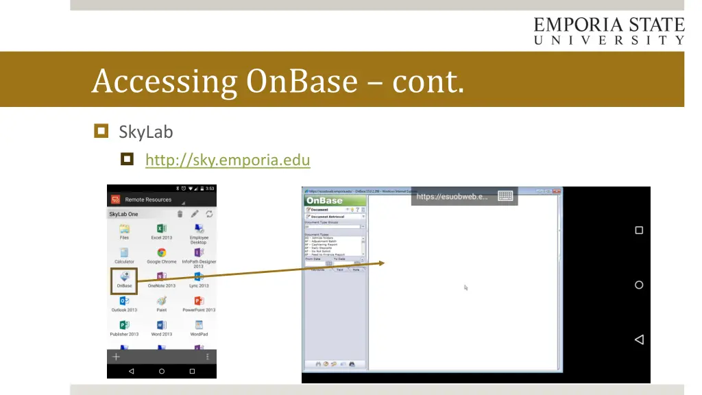 accessing onbase cont 4