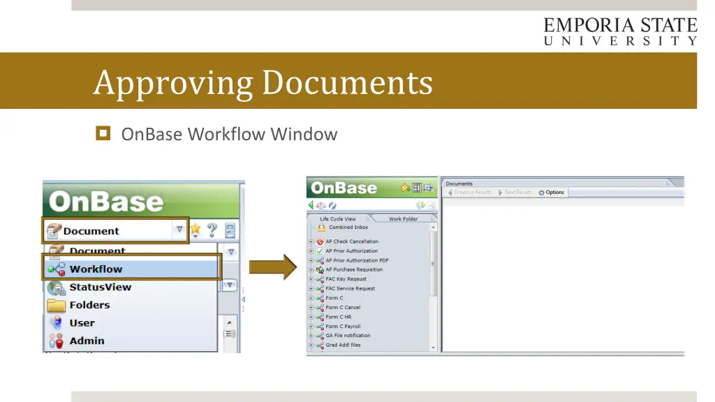 approving documents
