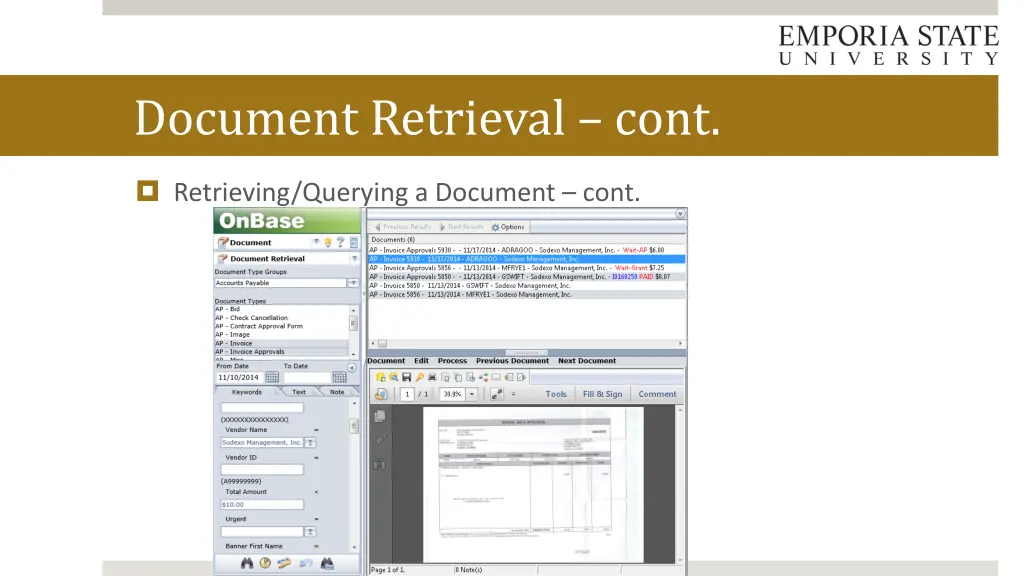 document retrieval cont 1