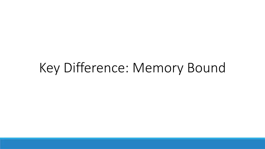 key difference memory bound
