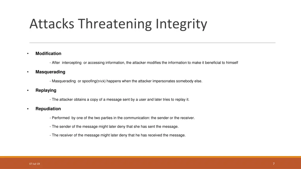 attacks threatening integrity