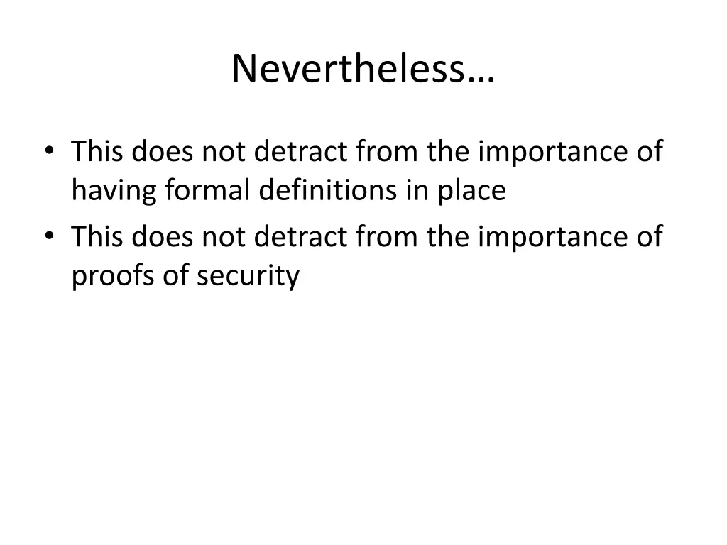 nevertheless