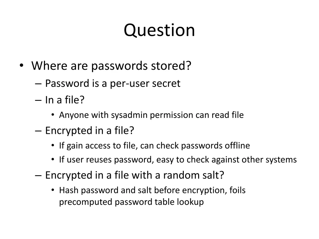 question 1