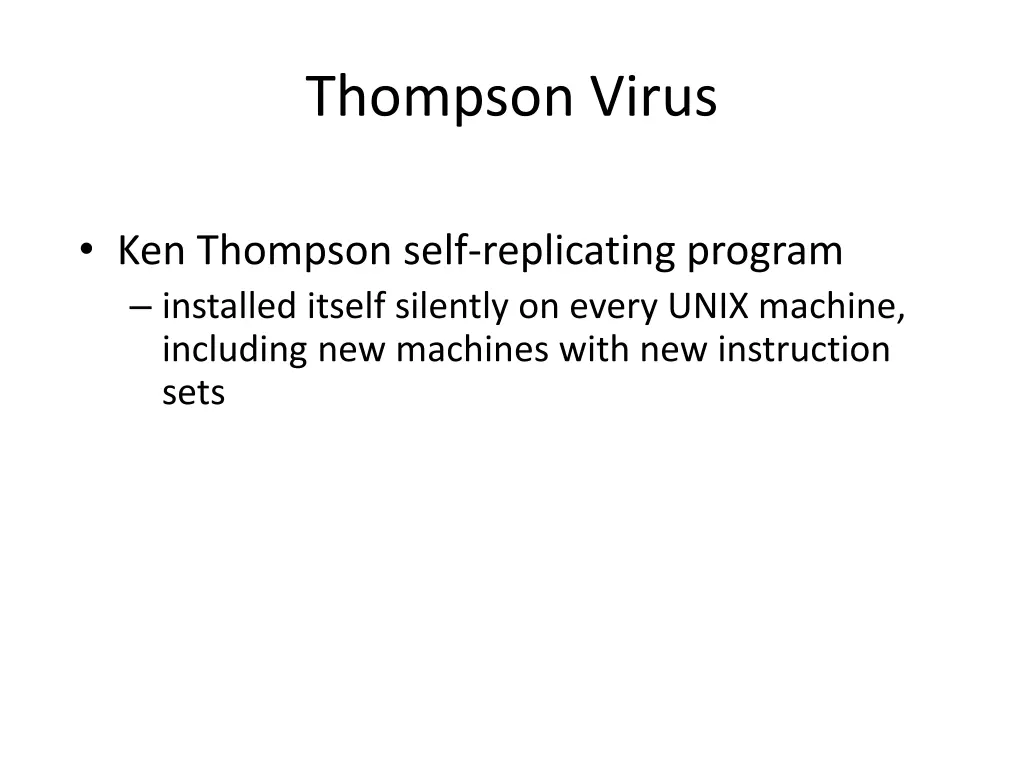thompson virus