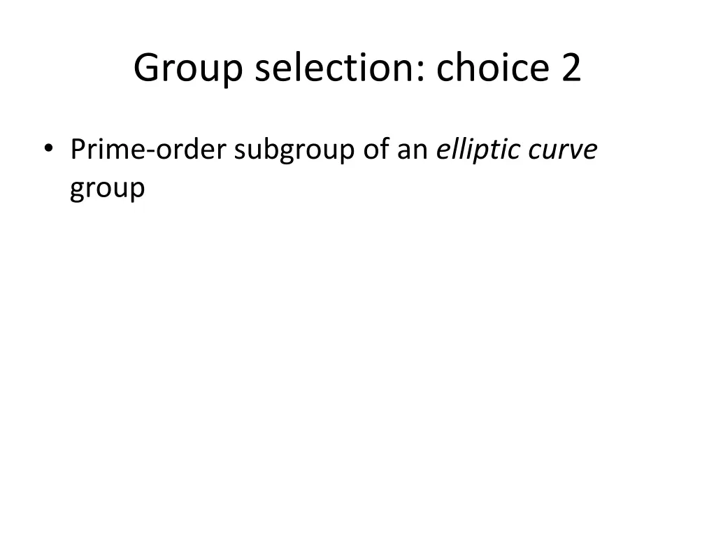 group selection choice 2