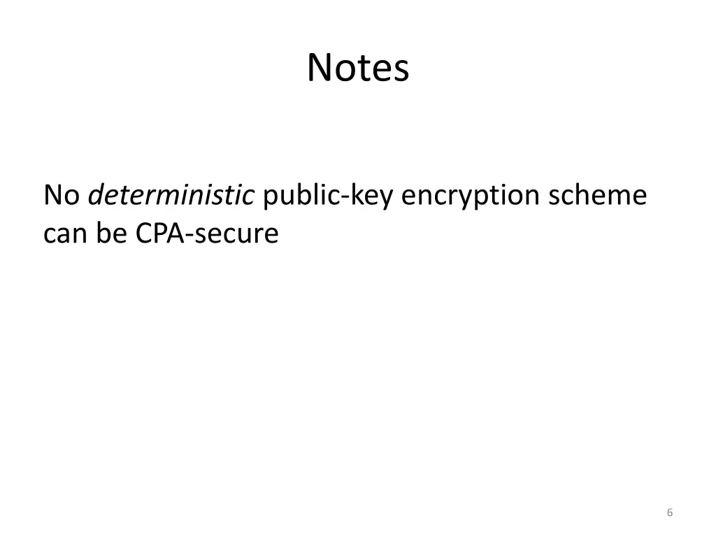 notes