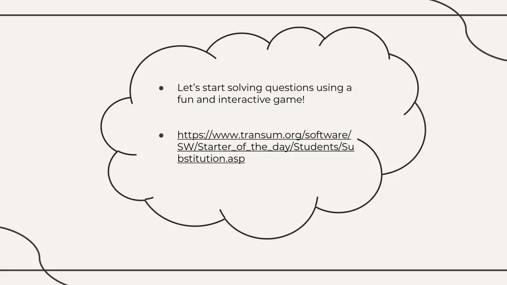 let s start solving questions using