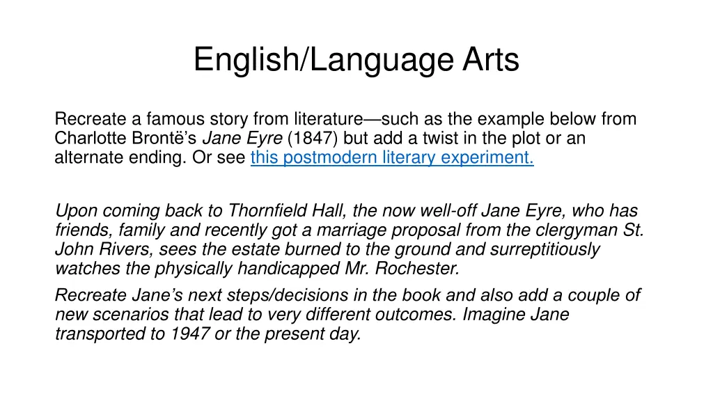 english language arts