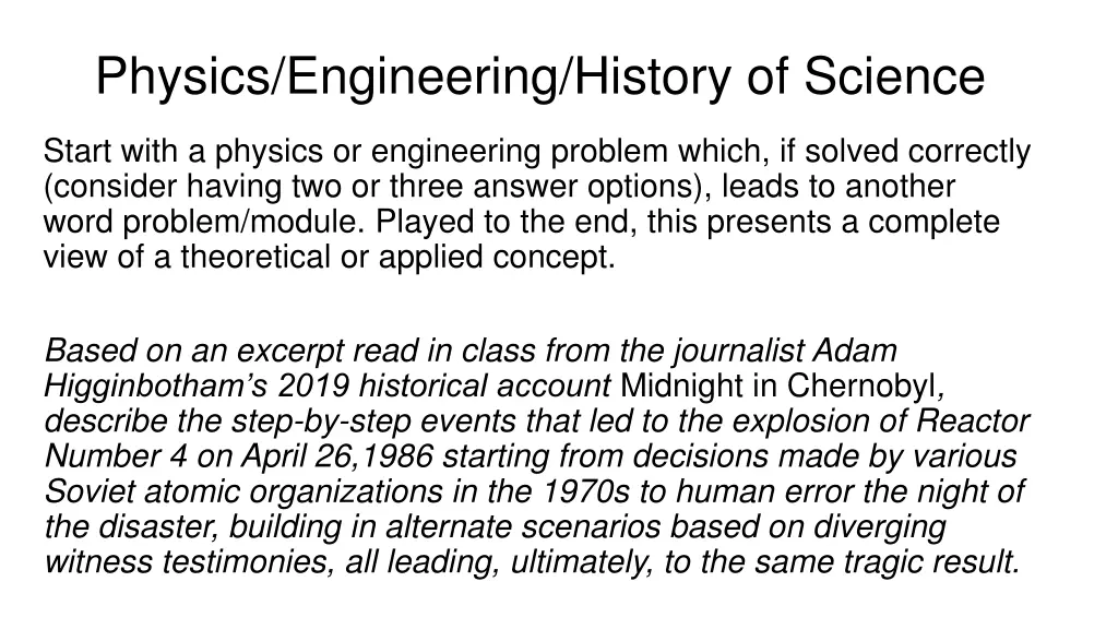 physics engineering history of science
