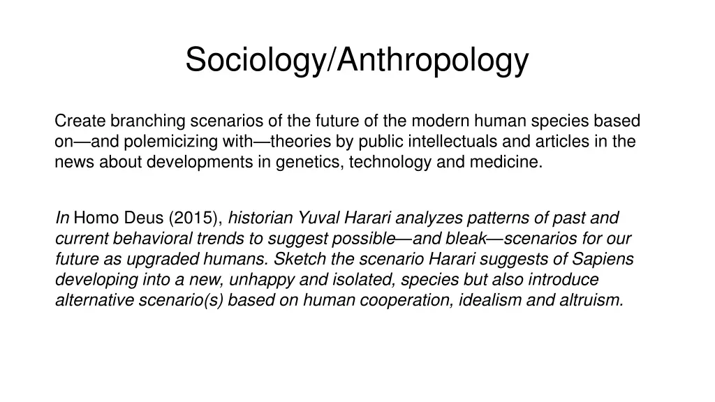 sociology anthropology