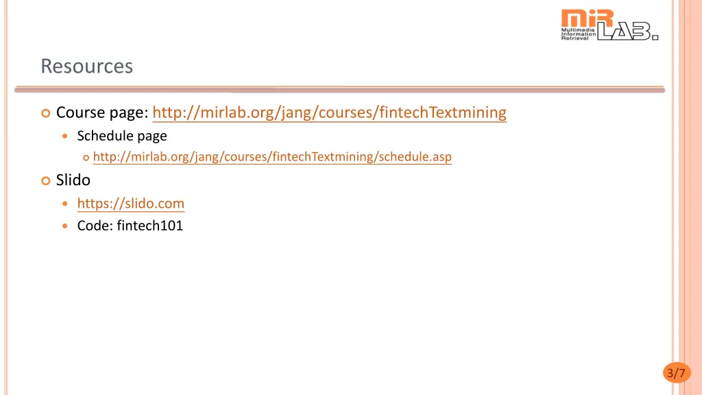 resources