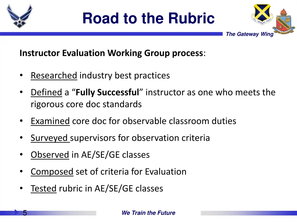 road to the rubric