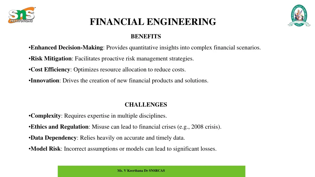 financial engineering 3
