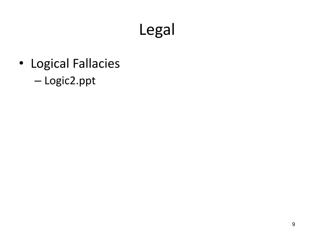 legal