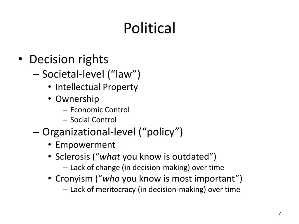 political