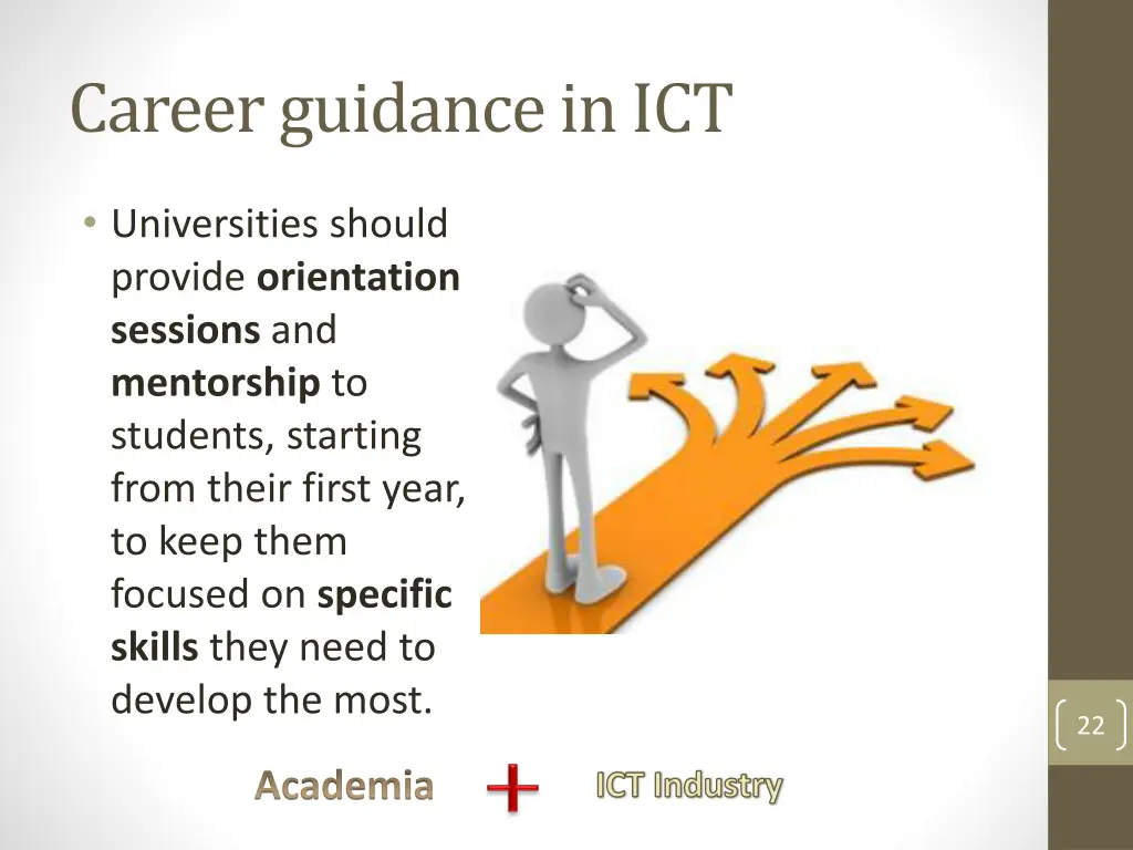 career guidance in ict