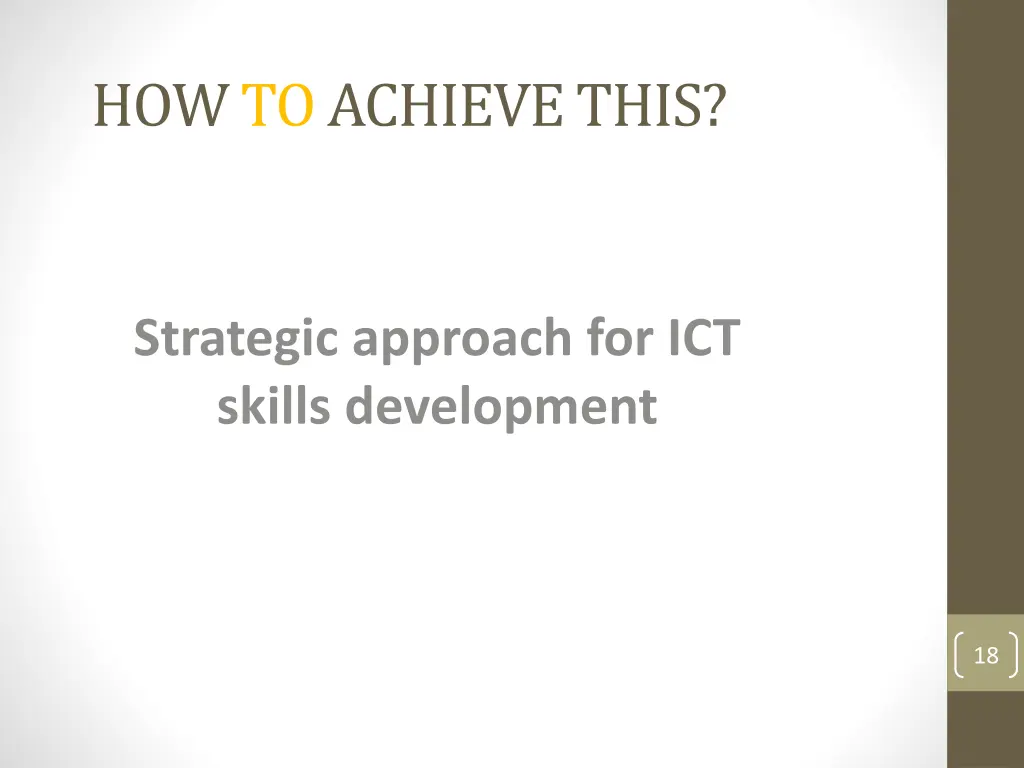 how to achieve this