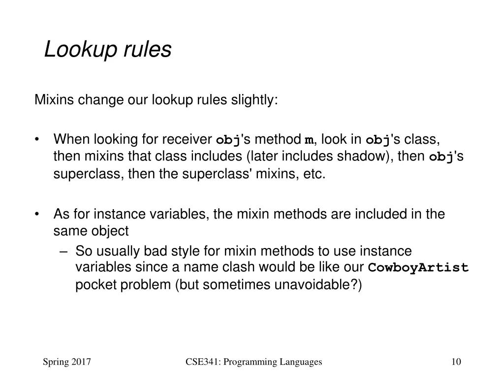 lookup rules
