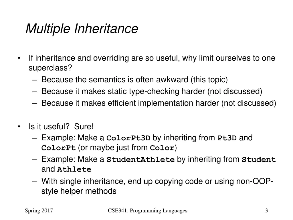 multiple inheritance