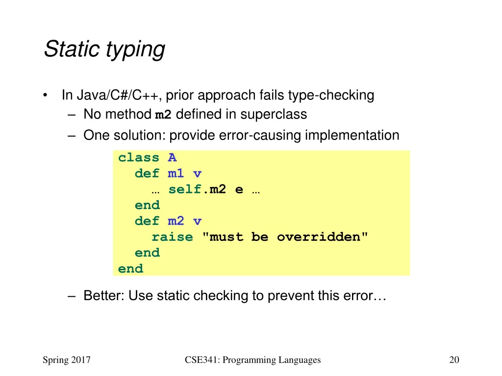 static typing