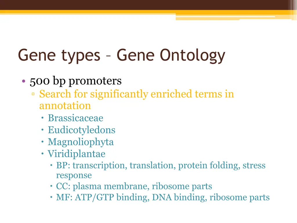 gene types gene ontology 1