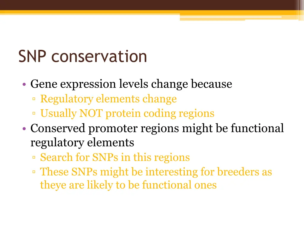 snp conservation