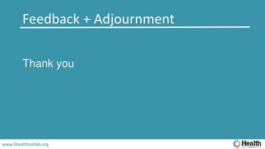 feedback adjournment