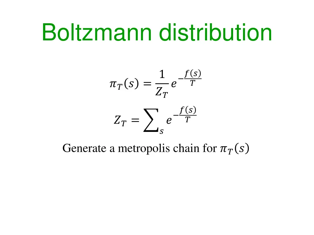 boltzmann distribution