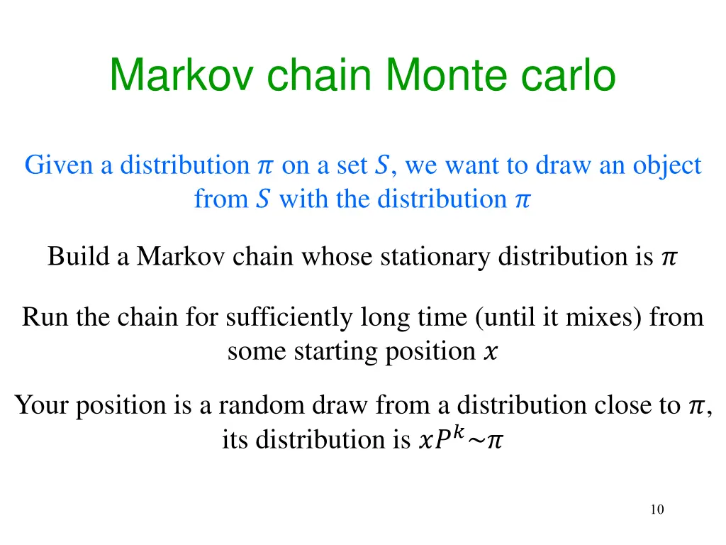 markov chain monte carlo