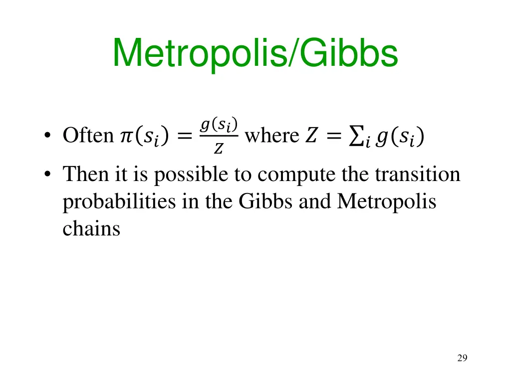 metropolis gibbs