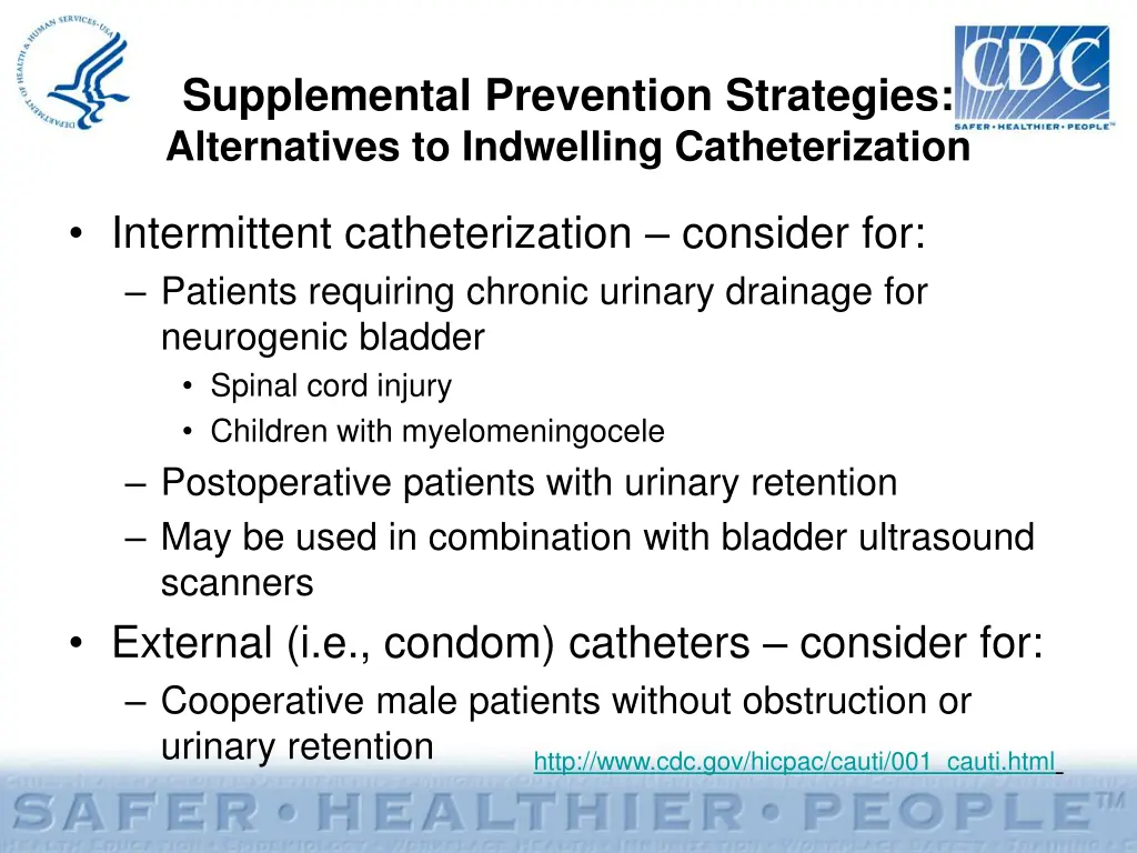 supplemental prevention strategies alternatives